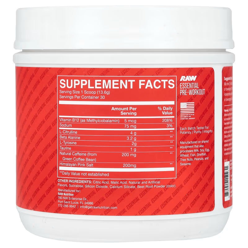 CBUM Essential Pre-Workout - Fruit Burst