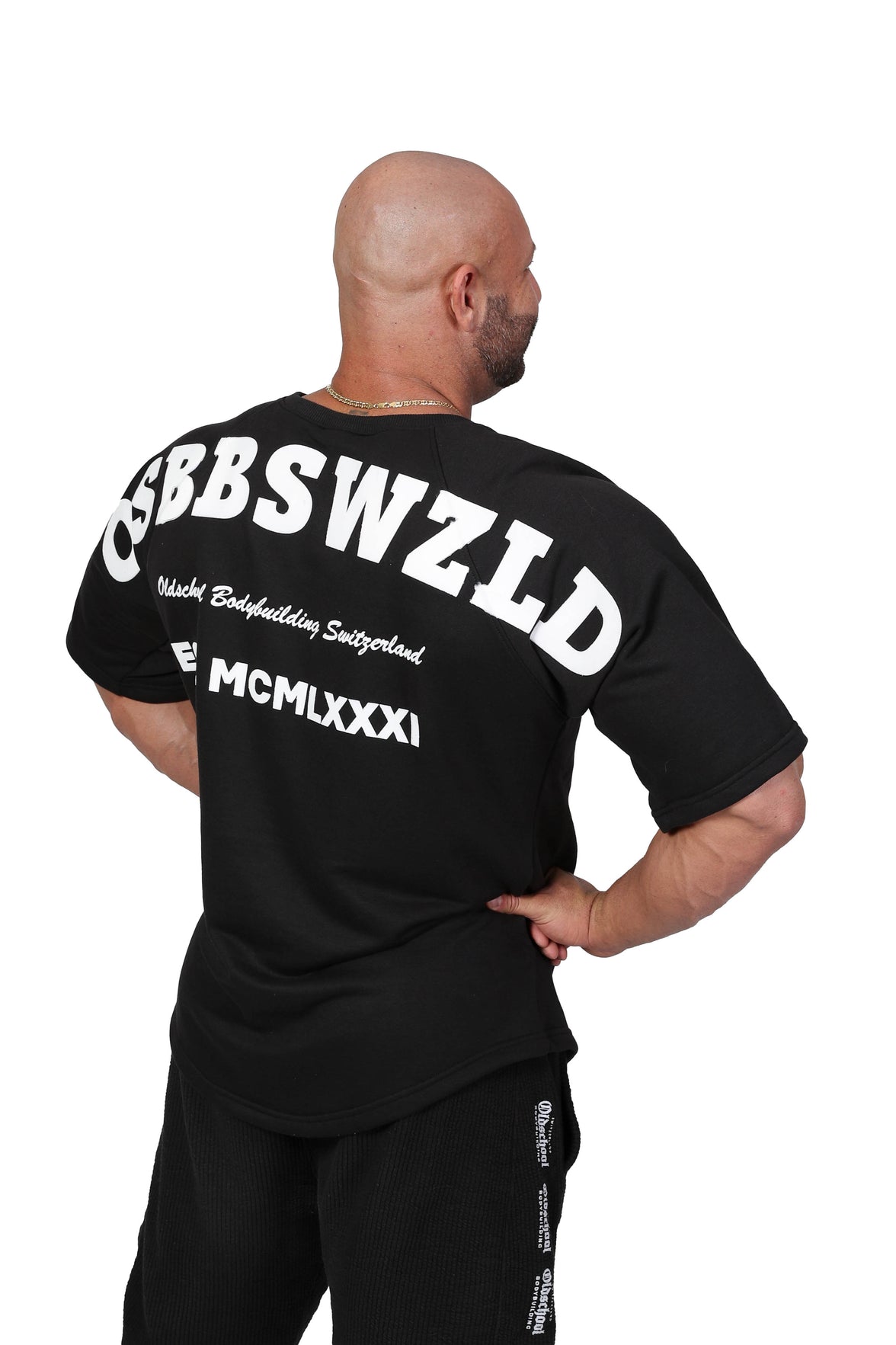 Oldschool Bodybuilding Switzerland Fanadix Summer Oversize Tee - Schwarz