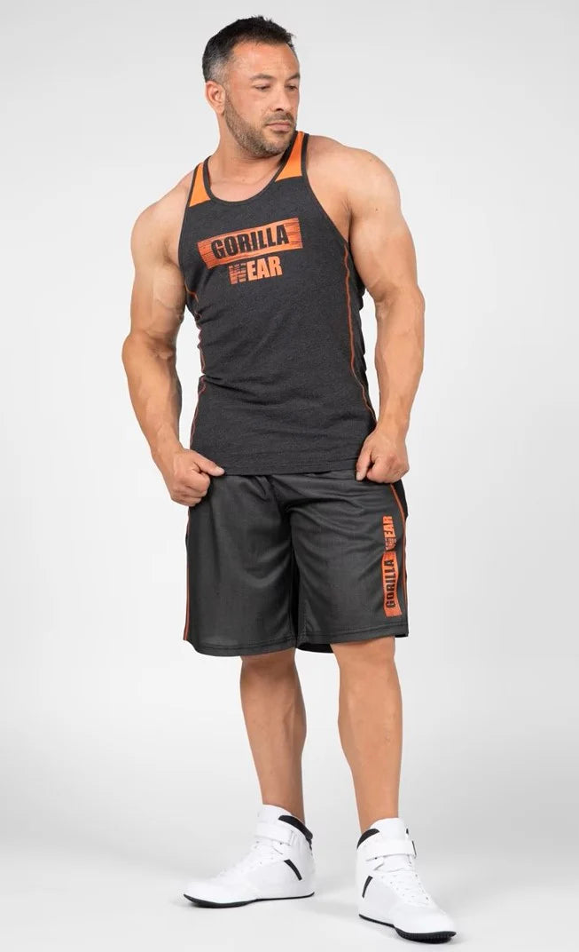 Gorilla Wear Wallace Tank Top - Grau/Orange