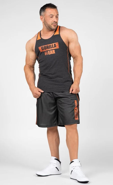 Gorilla Wear Wallace Tank Top - Grau/Orange