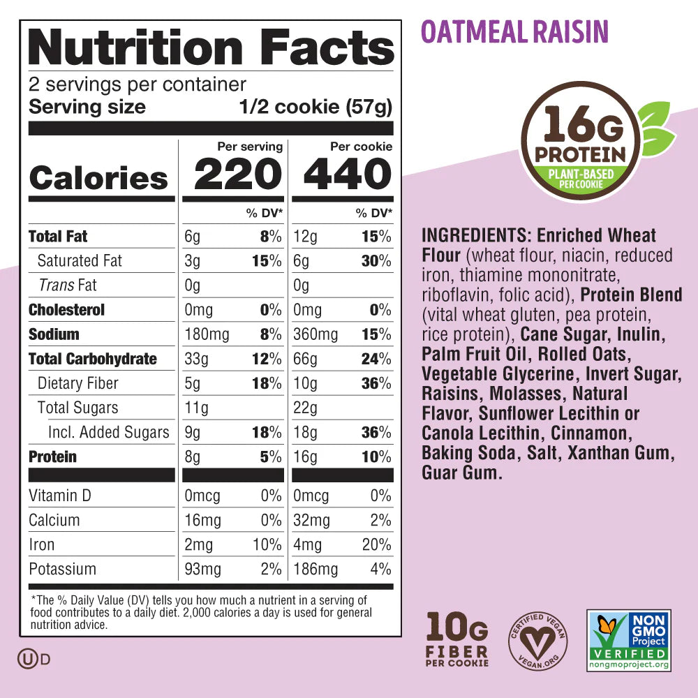 Lenny & Larrys Complete Cookie - Oatmeal Raisin