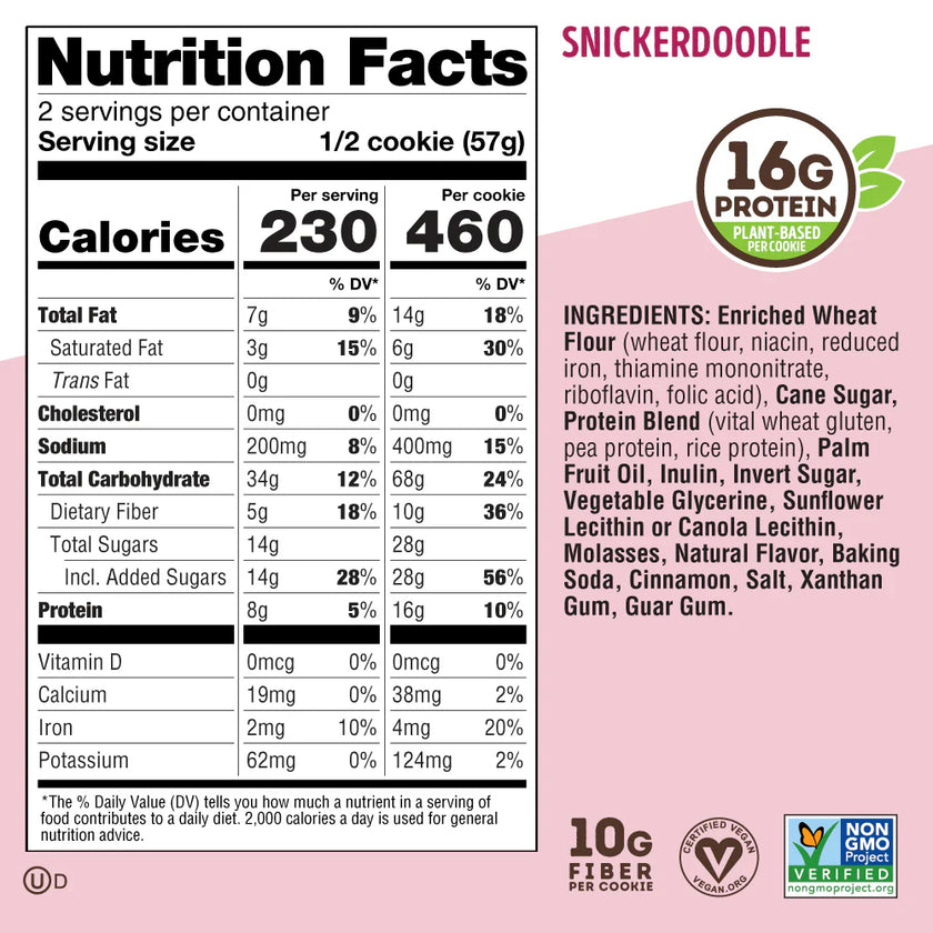 Lenny & Larrys Complete Cookie - Snickerdoodle