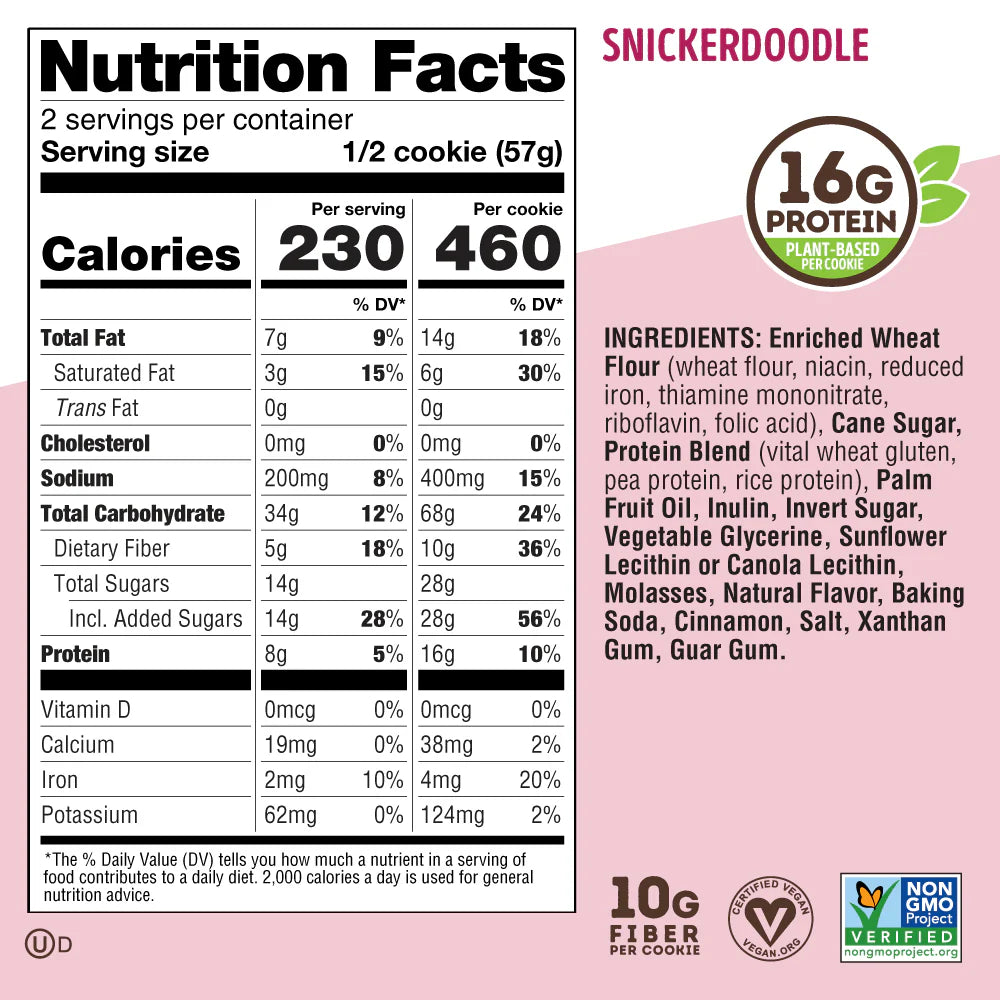 Lenny & Larrys Complete Cookie - Snickerdoodle