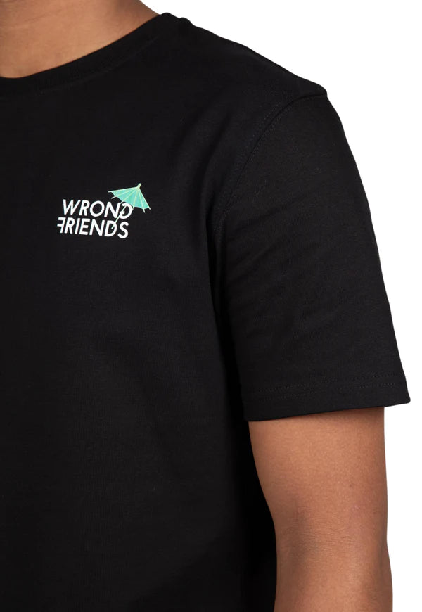Wrong Friends Tulum T-Shirt - Schwarz