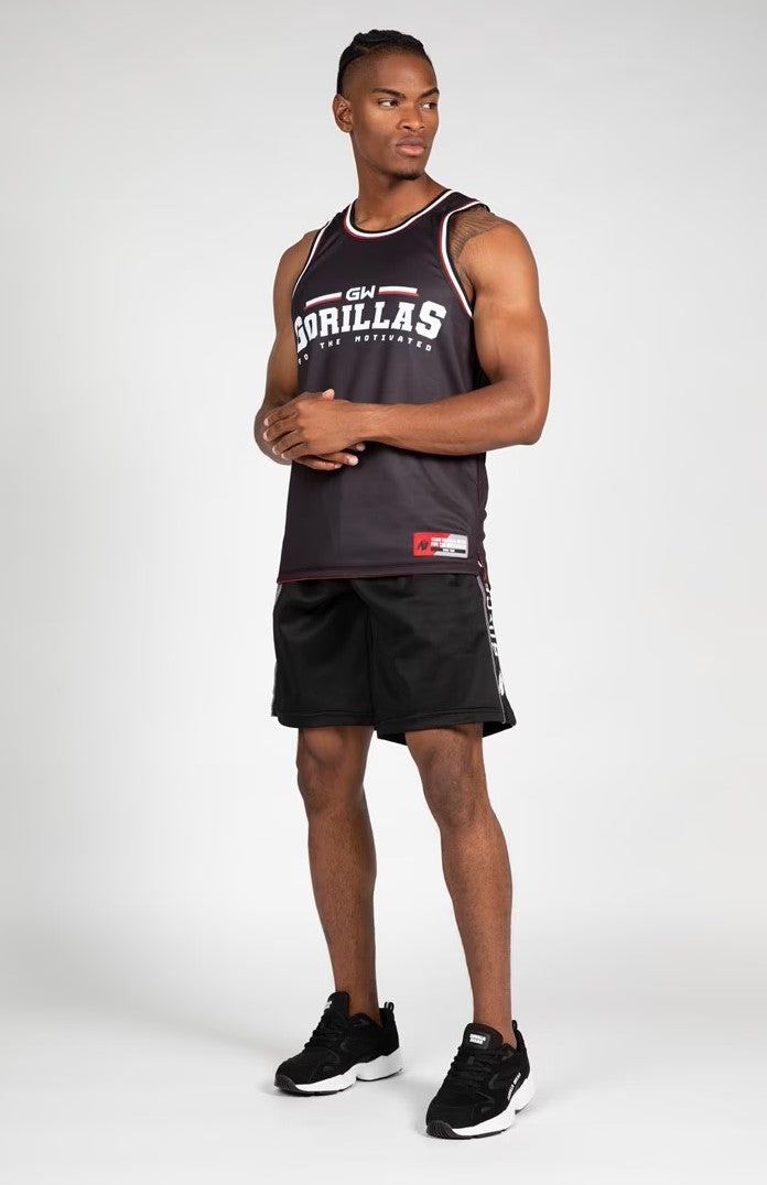 Gorilla Wear Keene Reversible Tank Top - Rot/Schwarz