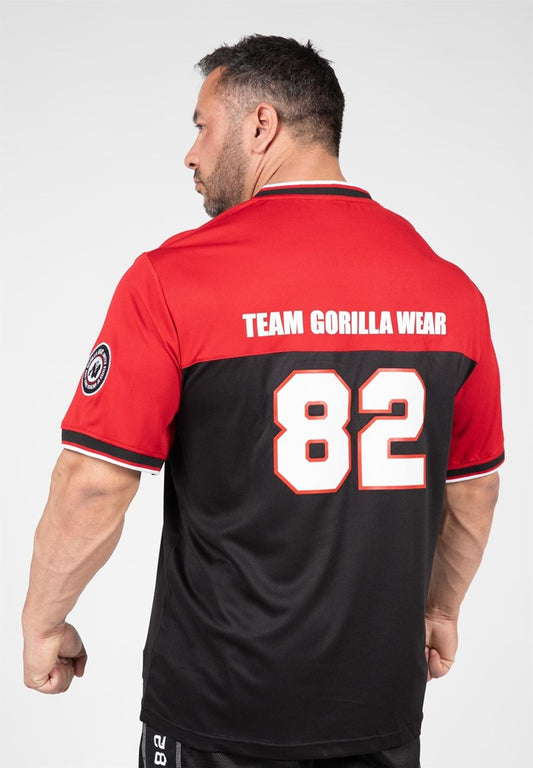 Gorilla Wear Trenton Football Jersey - Schwarz/Rot