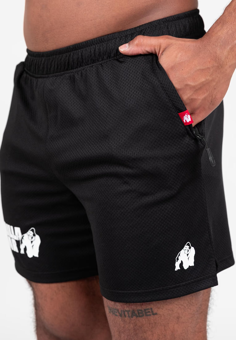 Gorilla Wear Miles Mesh Shorts - Schwarz