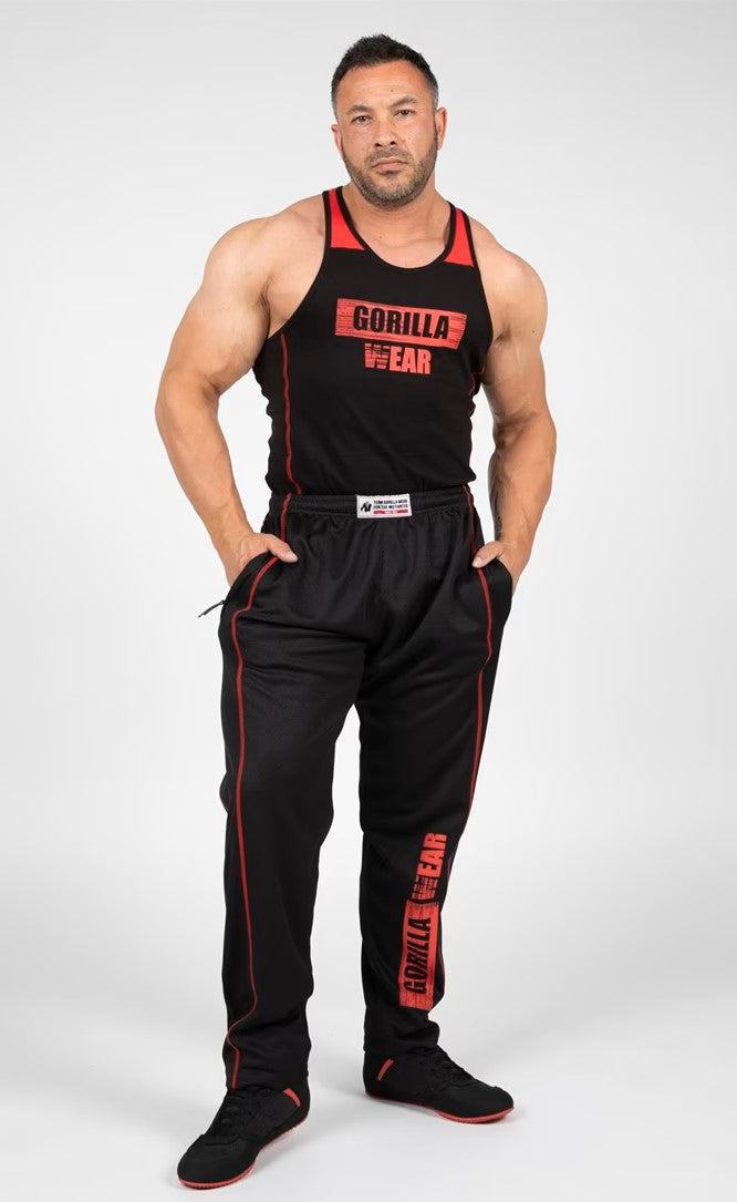 Gorilla Wear Wallace Trainingshose - Schwarz/Rot