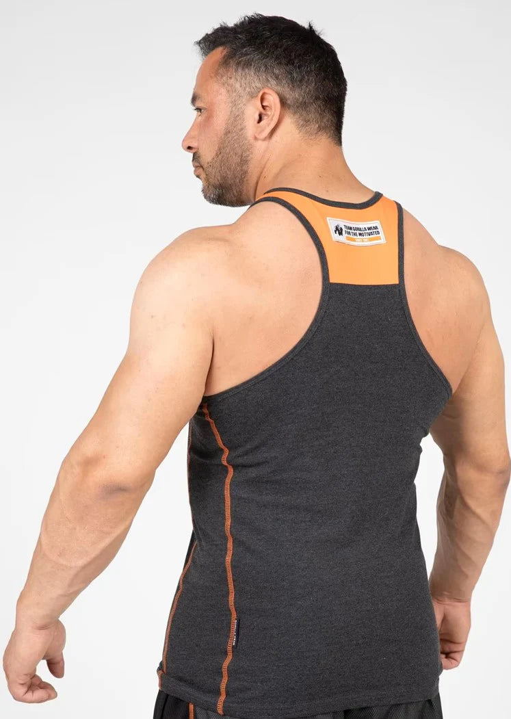 Gorilla Wear Wallace Tank Top - Grau/Orange