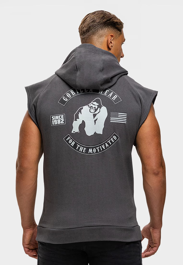 Gorilla Wear Huntley Sleeveless Hoodie - Grau