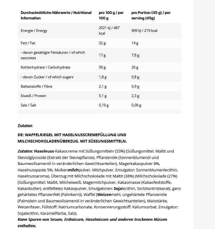 Inlead Wafer Bar 45g