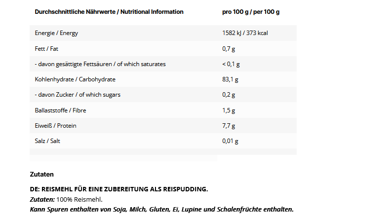 Inlead Instant Rice Pudding 1000g