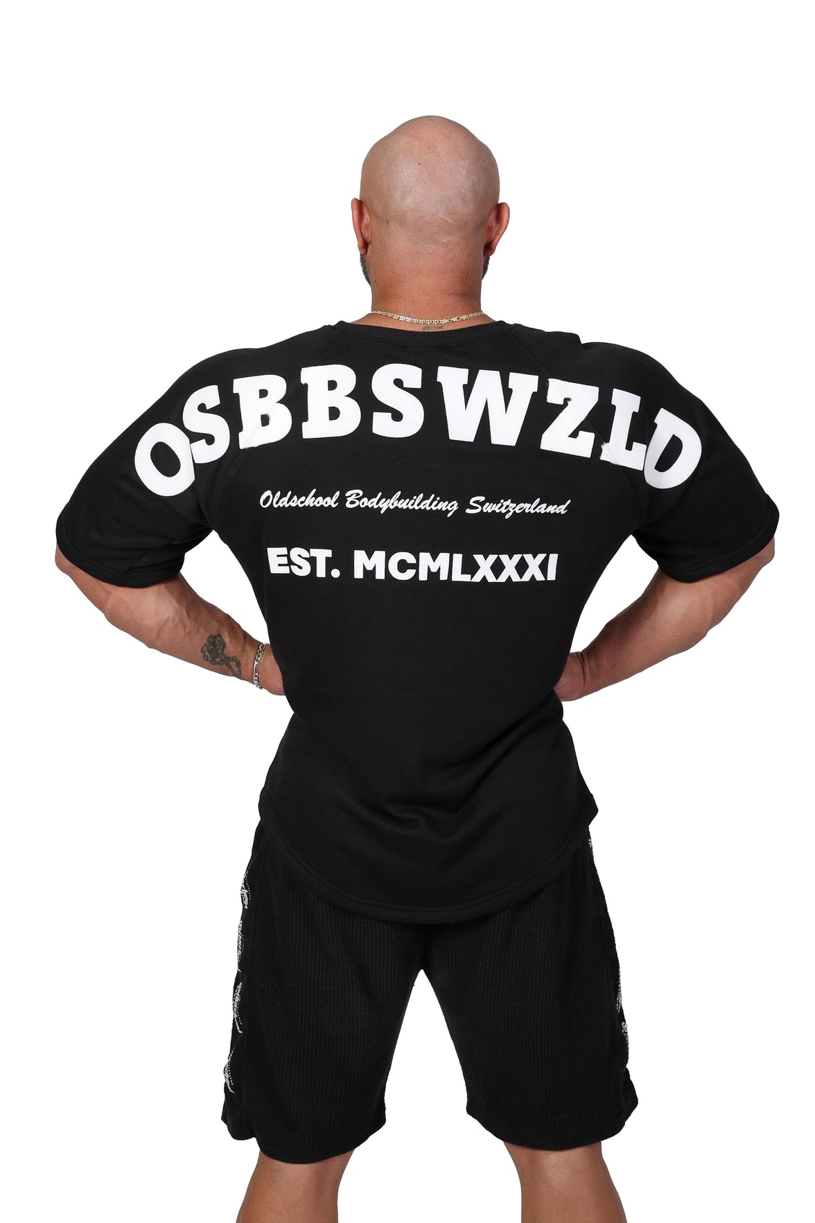 Oldschool Bodybuilding Switzerland Fanadix Summer Oversize Tee - Schwarz