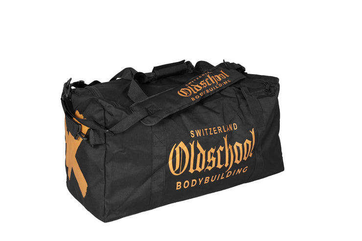 Oldschool Bodybuilding Switzerland BIG Gym Bag Schwarz/Gold