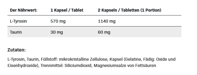 All Nutrition Tyrosine - 120 Kapseln