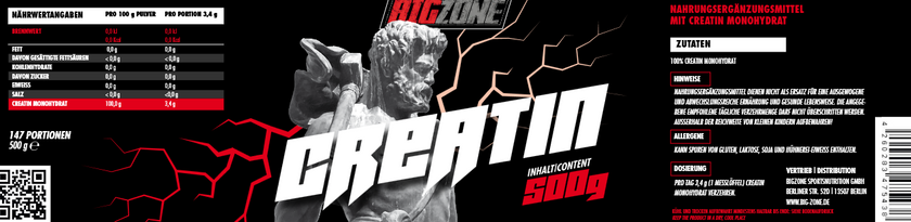 Big Zone Creatine 500g