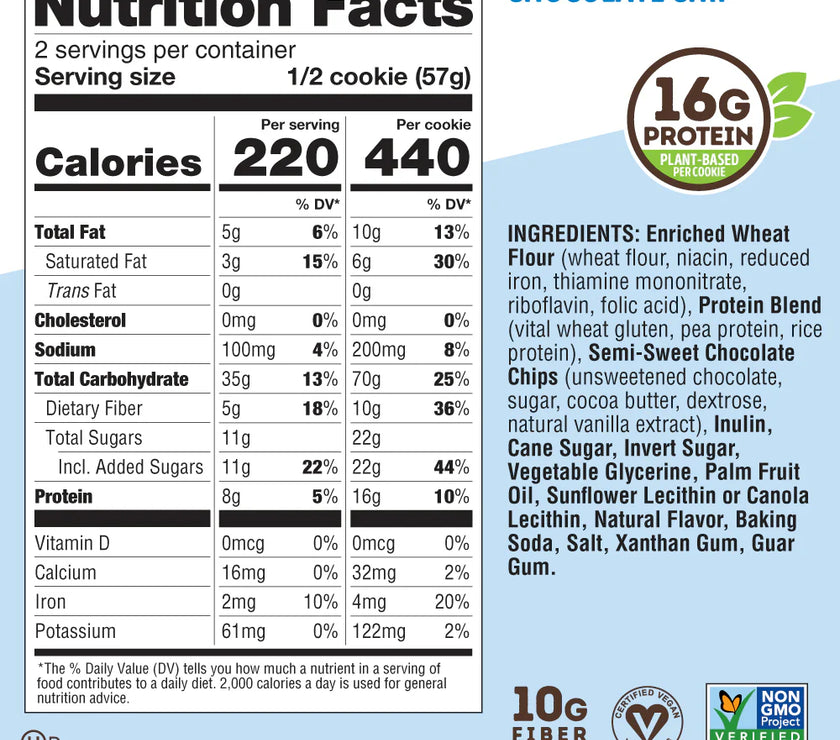 Lenny & Larrys Complete Cookie - Choclate Chip