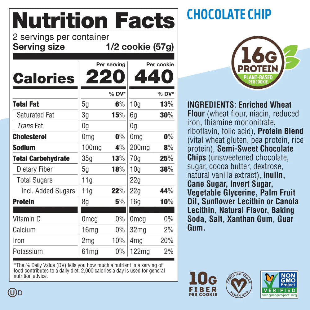 Lenny & Larrys Complete Cookie - Choclate Chip
