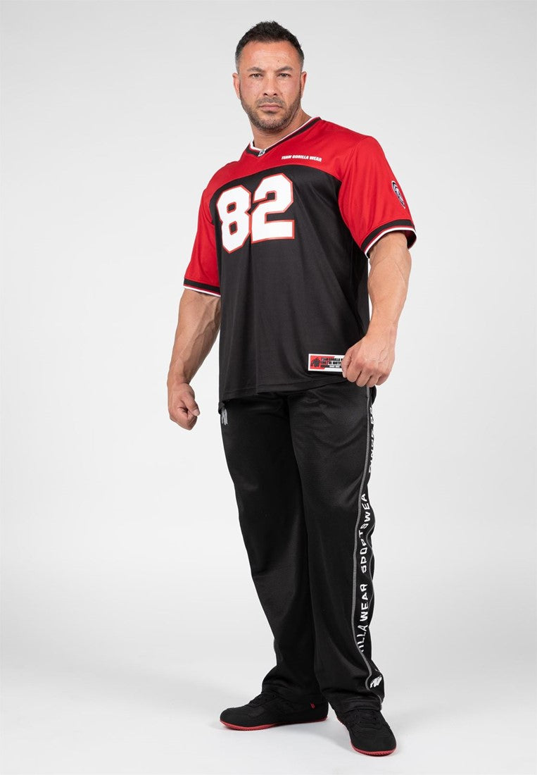 Gorilla Wear Trenton Football Jersey - Schwarz/Rot
