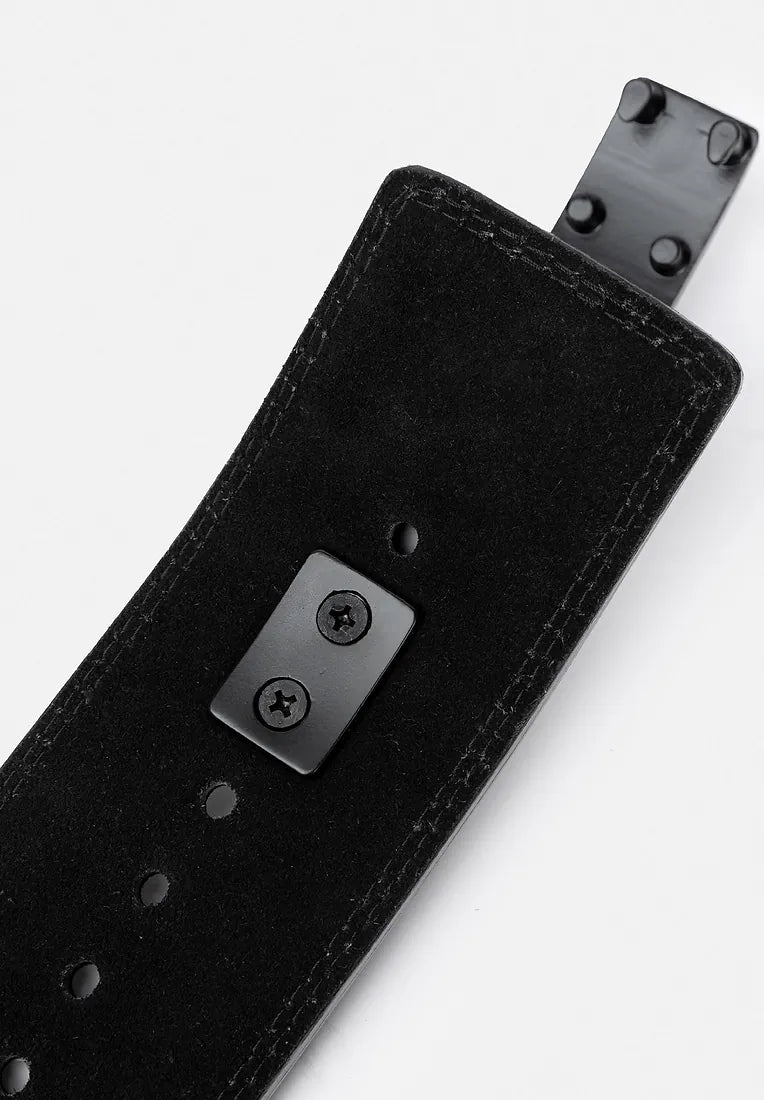 Gorilla Wear 4 Inch Carbon Leather Lever Belt - Schwarz