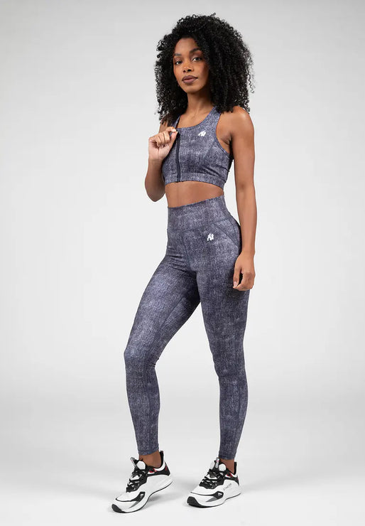 Gorilla Wear Camilla Sports Bra Blue Denim