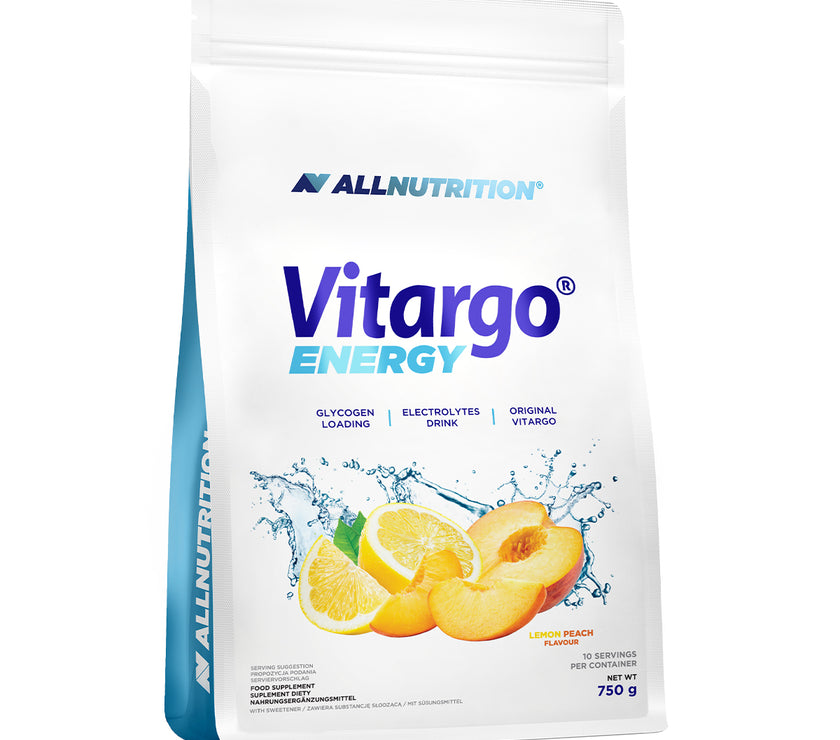 All Nutriton Vitargo Energy Lemon Peach 750g (MHD:03.2025)