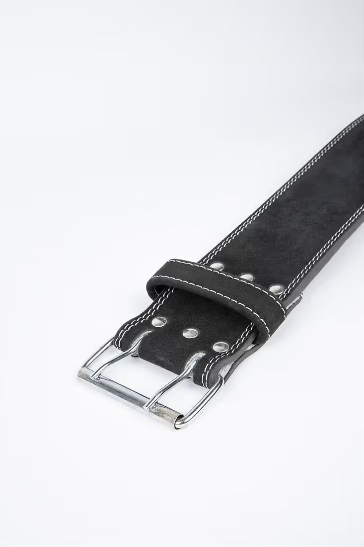 Gorilla Wear 4 Inch Leather Lifting Belt - Schwarz