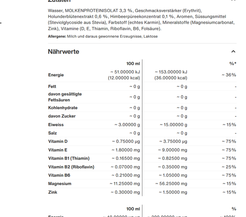 Emmi High Protein Water Reload - 500ml