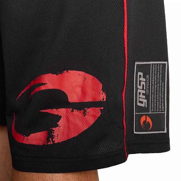 Gasp Pro Mesh Short - Schwarz/Rot