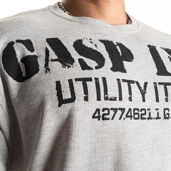 GASP Iron Thermal Tee - Grey Melange