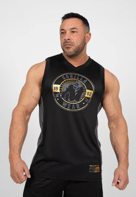 Gorilla Wear Orlando Jersey Tank Top - Schwarz/Gold
