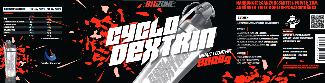 Big Zone Cluster Dextrin 2000g