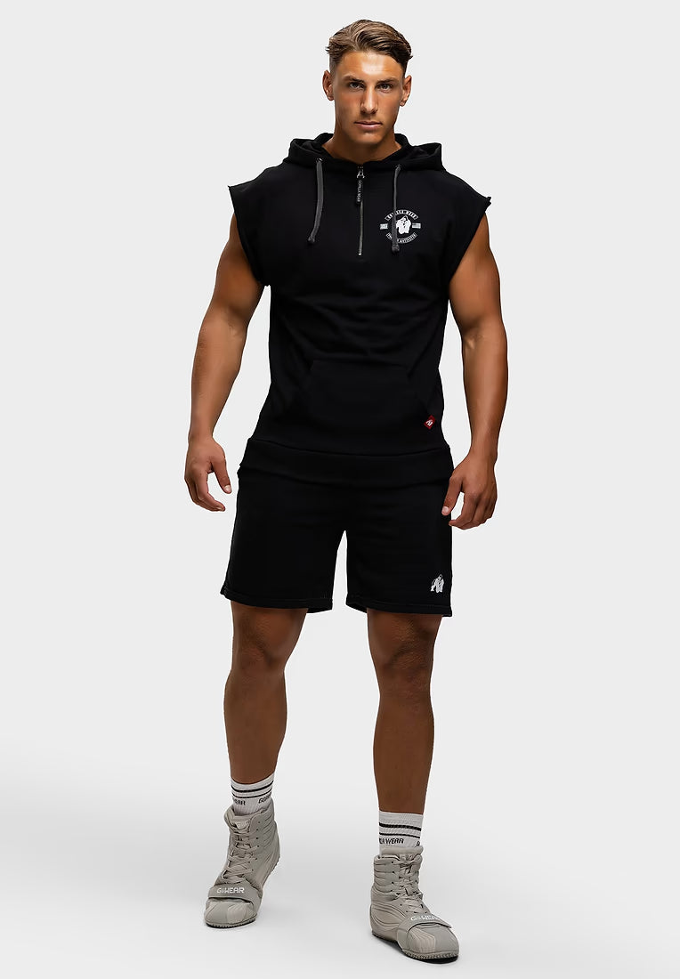 Gorilla Wear Huntley Sleeveless Hoodie - Schwarz
