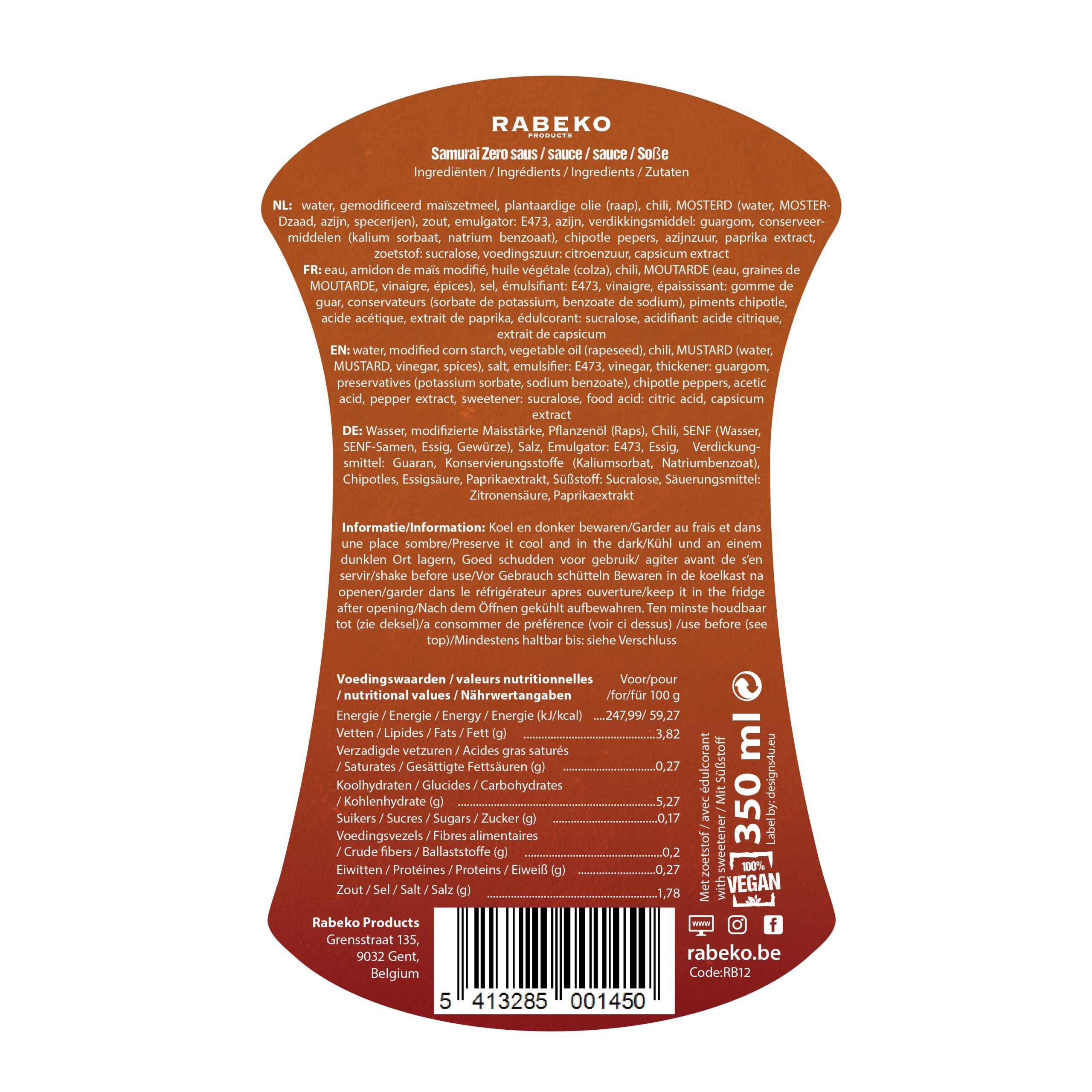 Rabeko Samurai Sauce