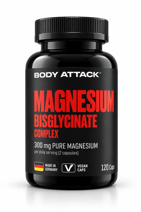 Body Attack Magnesium Bisglycinate - 120 Kapseln