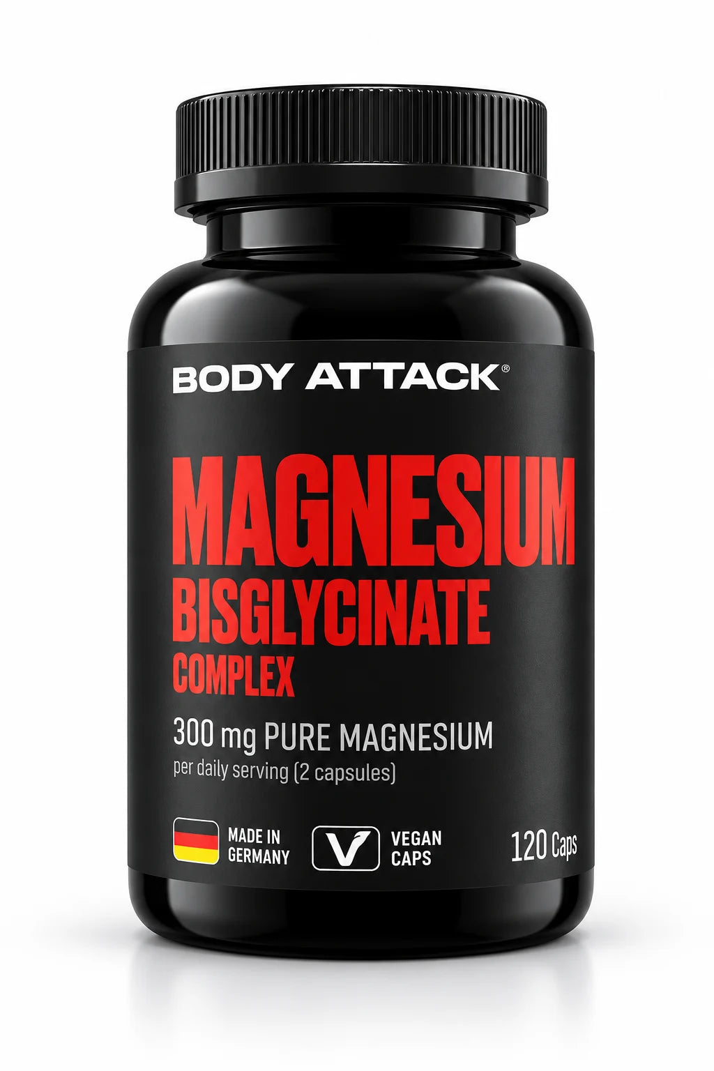 Body Attack Magnesium Bisglycinate - 120 Kapseln