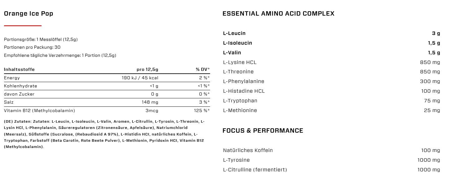 VAST Total Amino Energy+