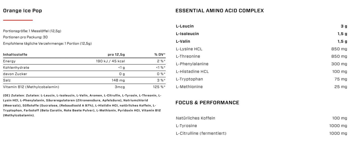 VAST Total Amino Energy+