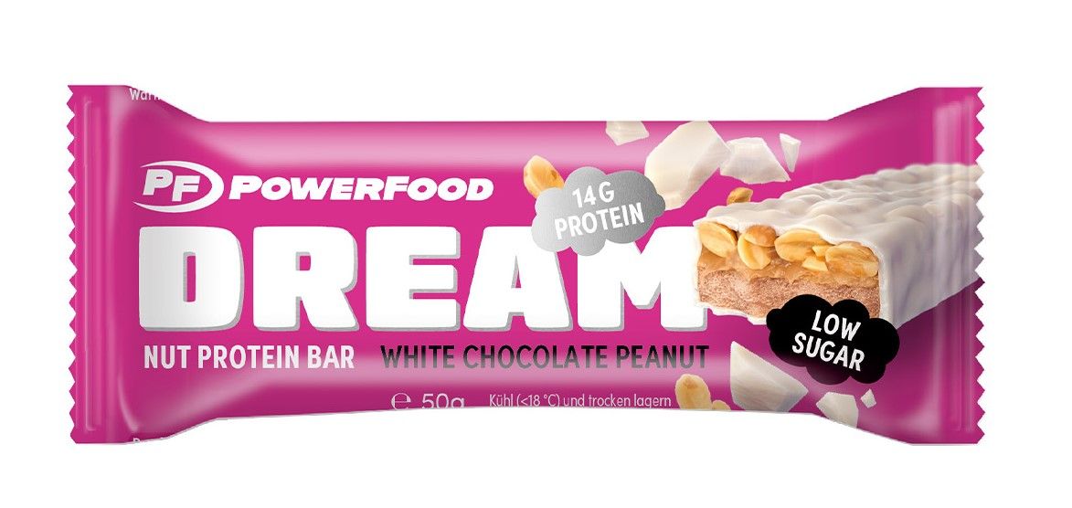 Power Food Dream Nut Bar - White Chocolate Peanut