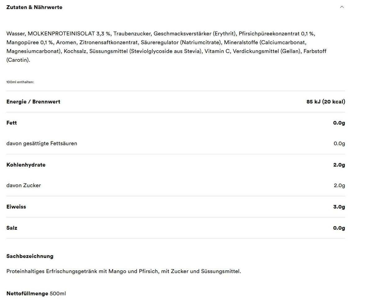 Emmi High Protein Water Active - 500ml