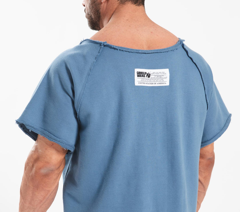 Gorilla Wear Classic Workout Top - Blau/Weiss