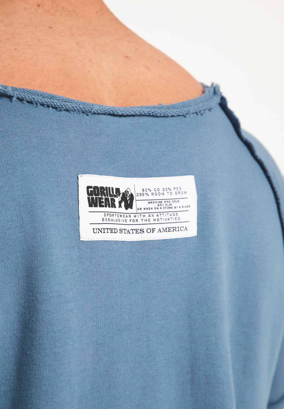 Gorilla Wear Classic Workout Top - Blau/Weiss