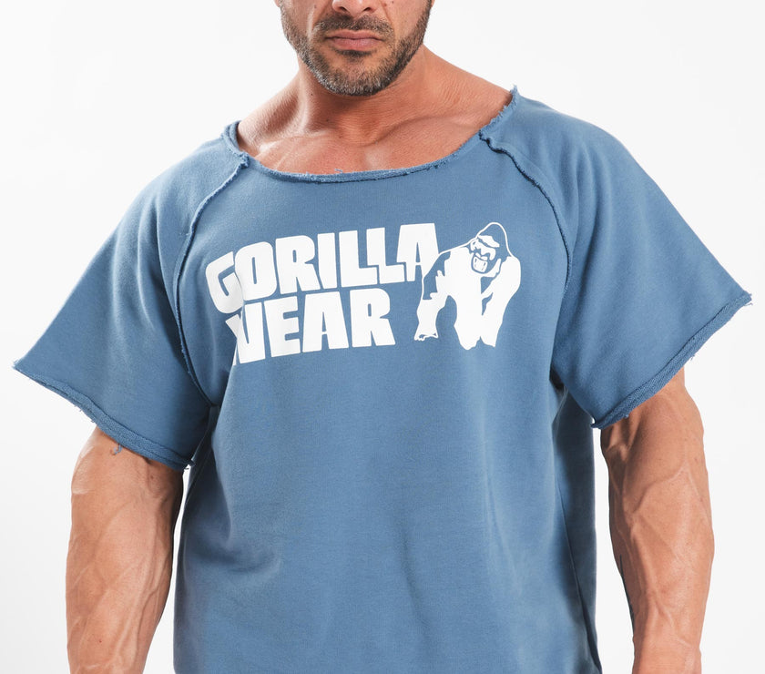 Gorilla Wear Classic Workout Top - Blau/Weiss