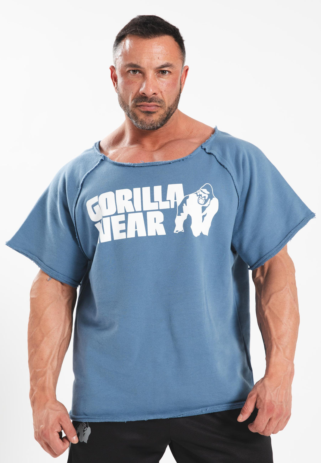 Gorilla Wear Classic Workout Top - Blau/Weiss