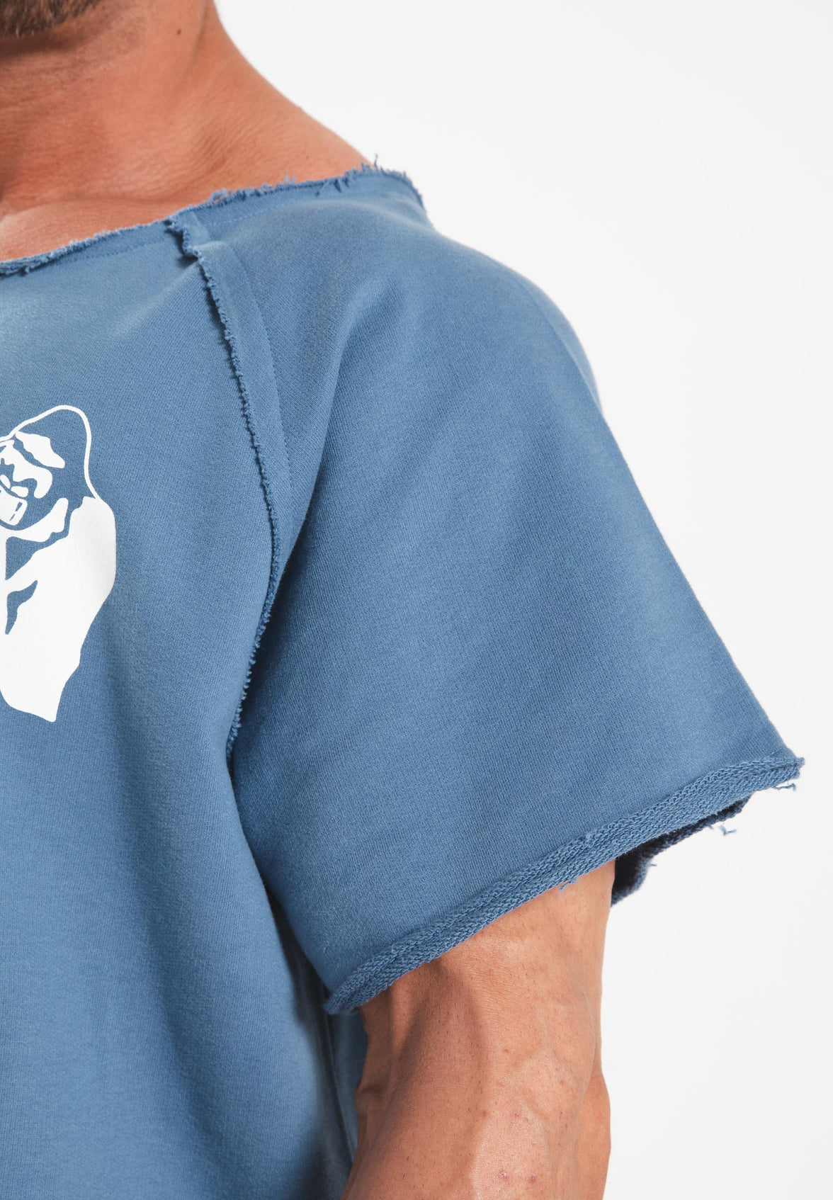 Gorilla Wear Classic Workout Top - Blau/Weiss
