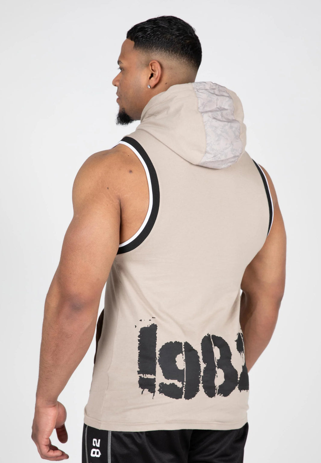 Gorilla Wear Loretto Hooded Tank Top - Beige