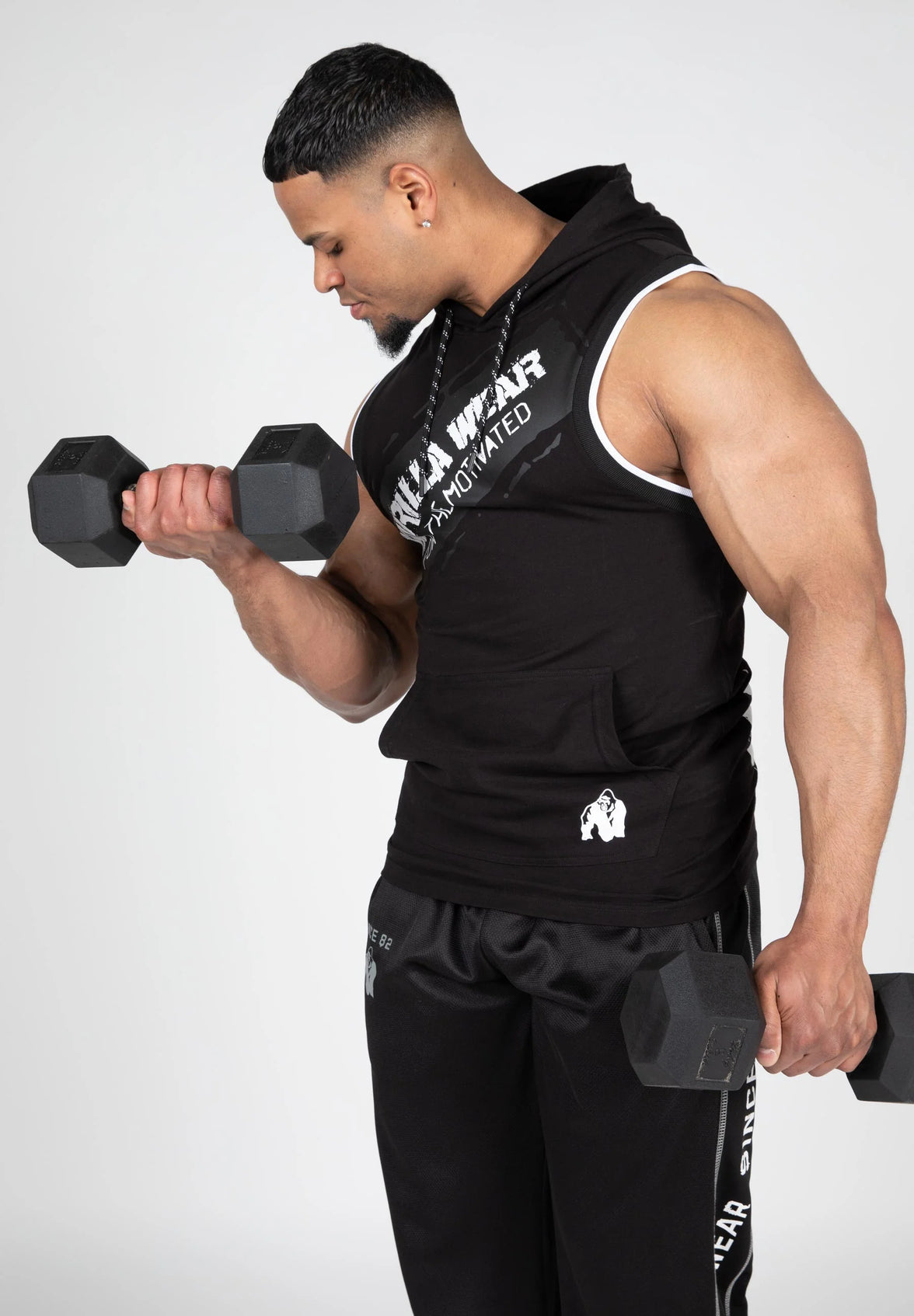 Gorilla Wear Loretto Hooded Tank Top - Schwarz