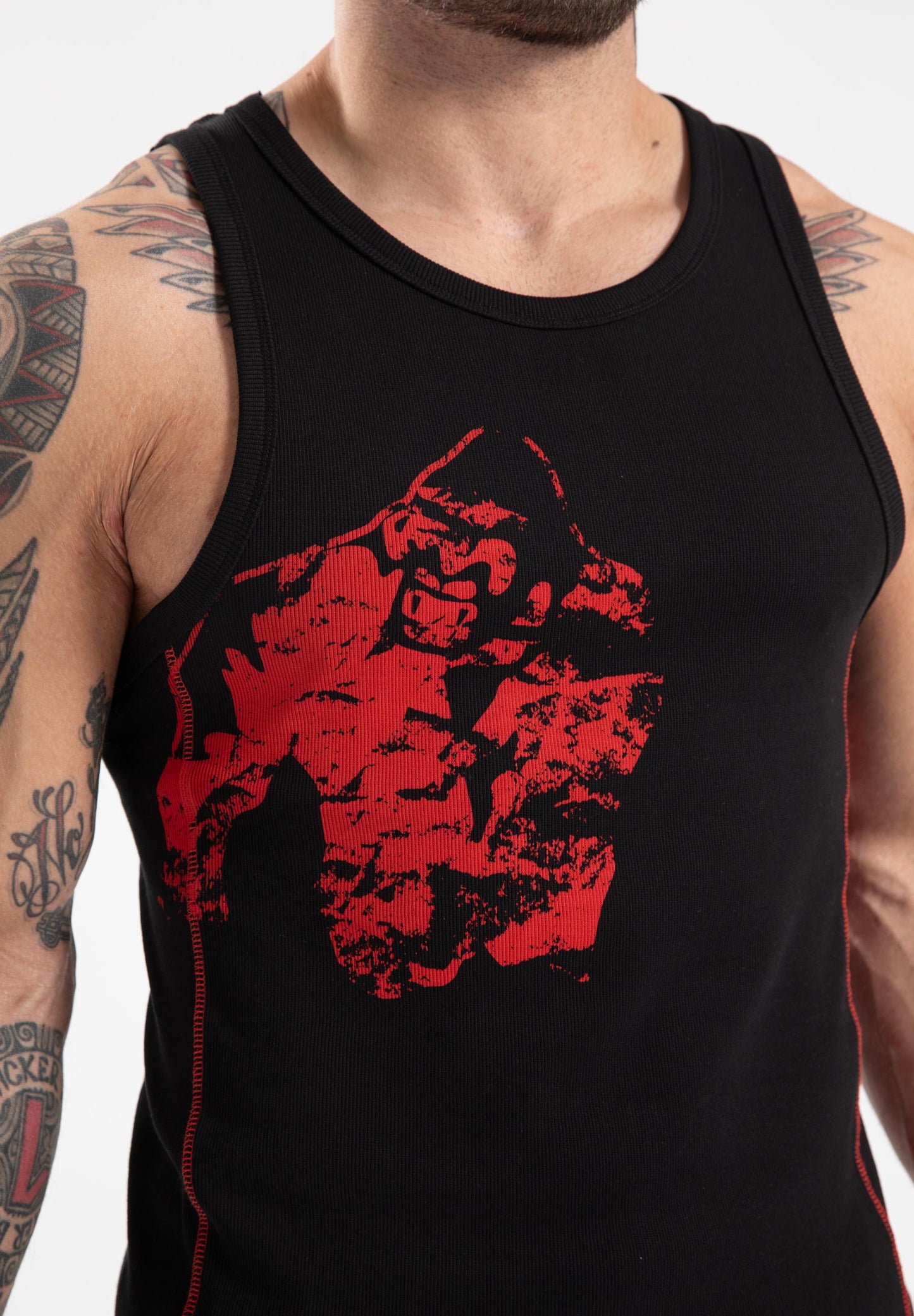 Gorilla Wear Monterey Tank Top - Schwarz/Rot