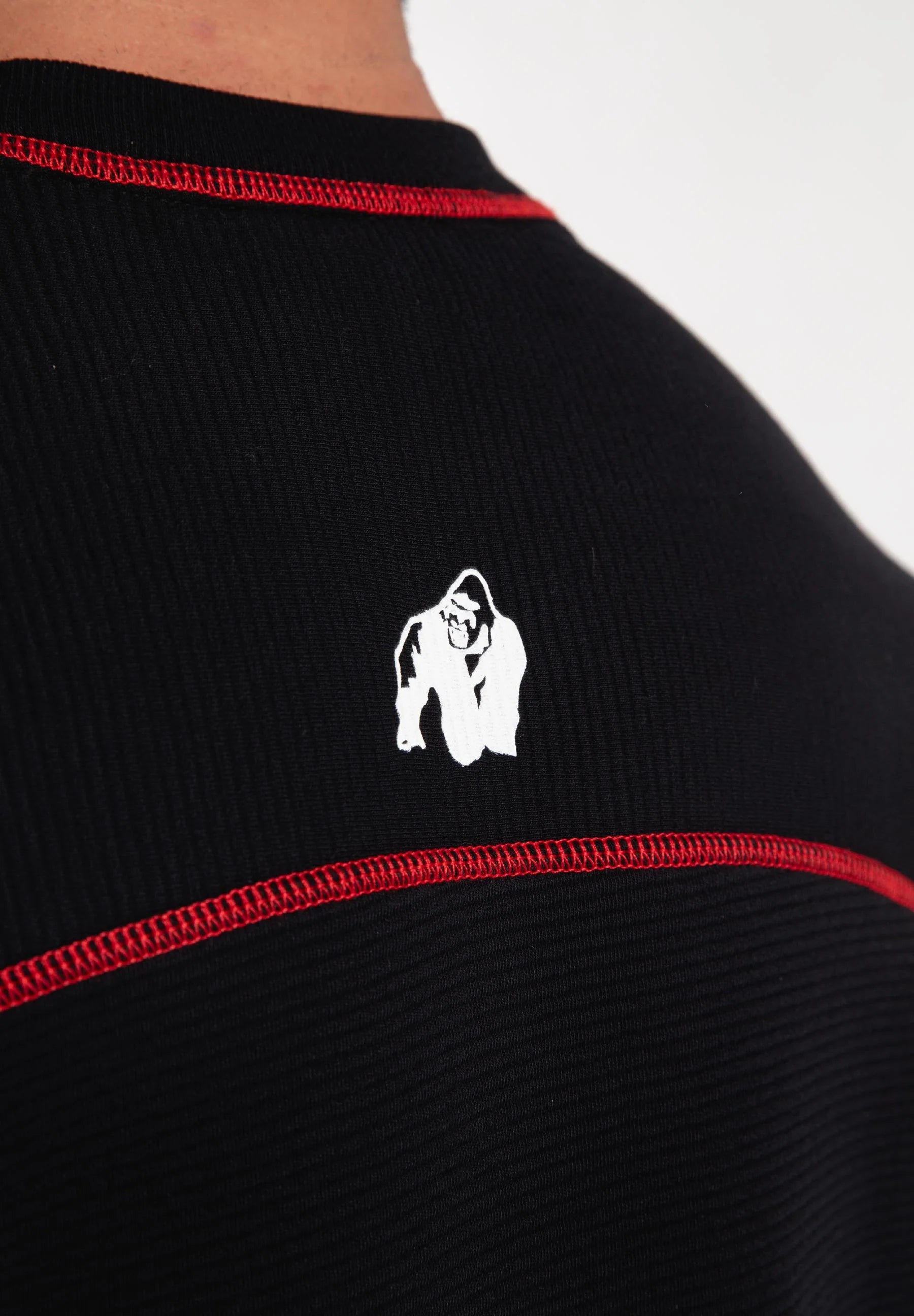 Gorilla Wear Finley Oversized T-Shirt - Schwarz/Rot