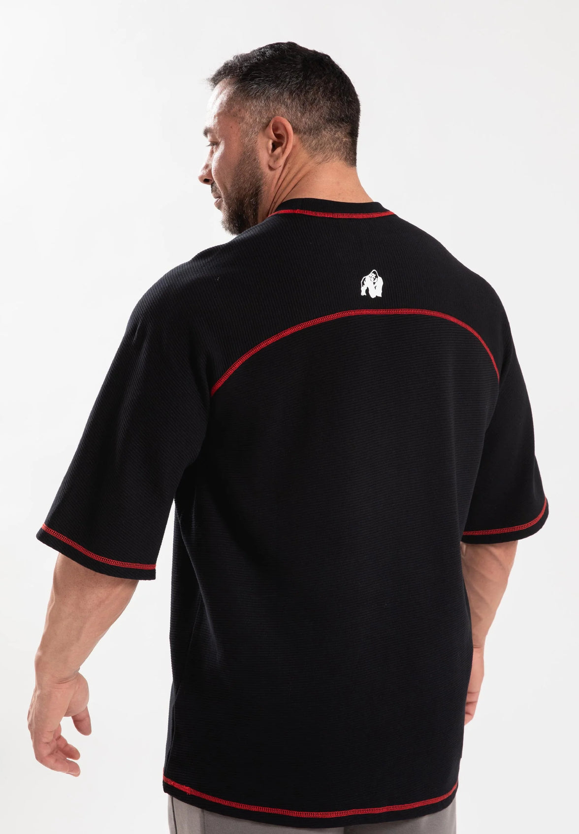 Gorilla Wear Finley Oversized T-Shirt - Schwarz/Rot